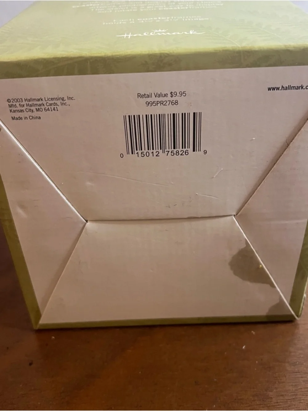 Like New Vintage Hallmark Black Coaster Picture Frames Set Four Square Holders